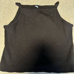 Old Navy Black Ribbed Tank Top